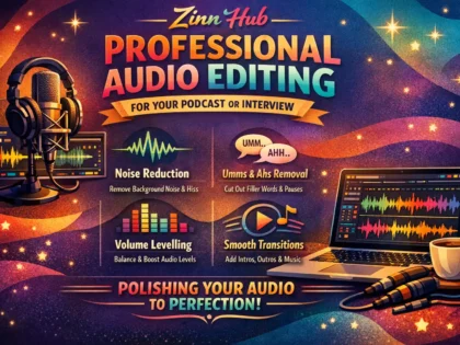 perform manual audio editing for your podcast or interview