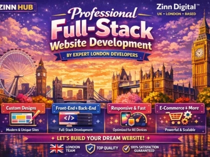 Professional full-stack website development by London-based developers