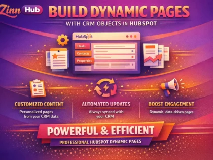 build dynamic pages using CRM objects in hubspot