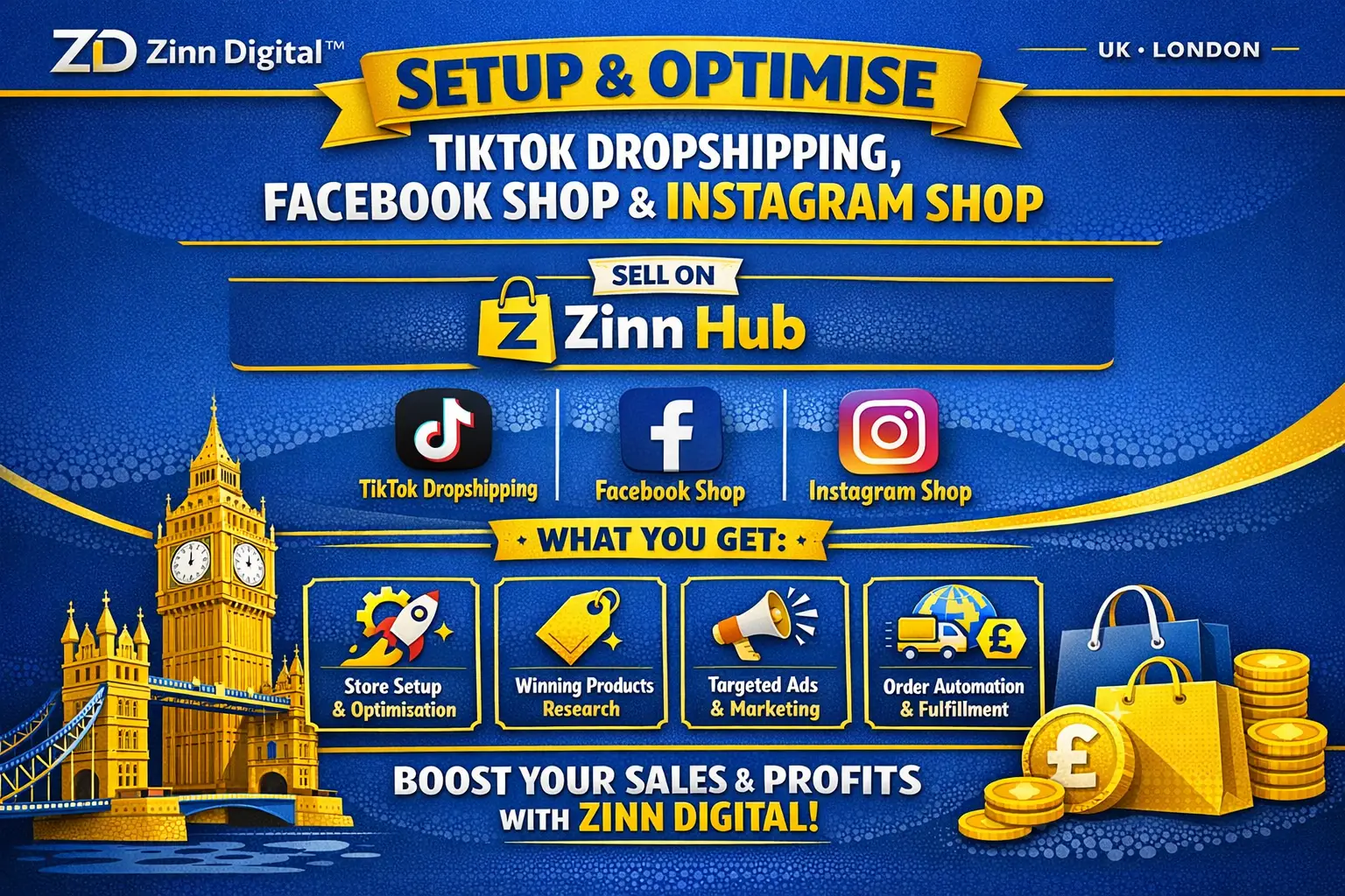 Setup And Optimise Tiktok Dropshipping, Facebook Shop And Instagram Shop 1 Setup And Optimise Tiktok Dropshipping
