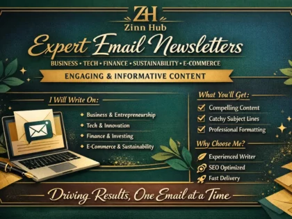 write email newsletter on business