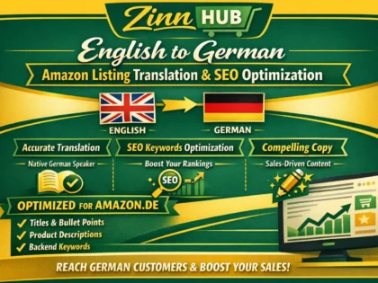 translate en to de incl SEO amazon listing optimization