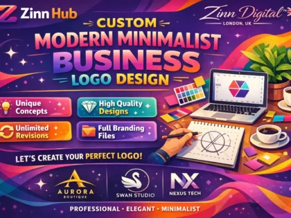 Create a custom modern minimalist business logo design