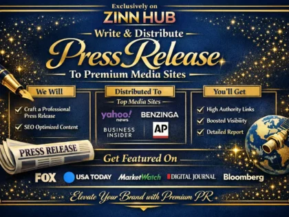 write and distribute press release to premium media sites