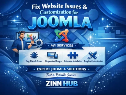 Fix Website Issues And Website Customization For Joomla