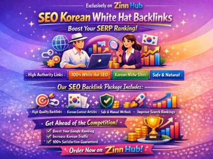 Give Seo Korean White Hat Backlinks Service Package For Top Serp Ranking