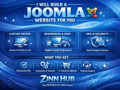build a stunning joomla website for you