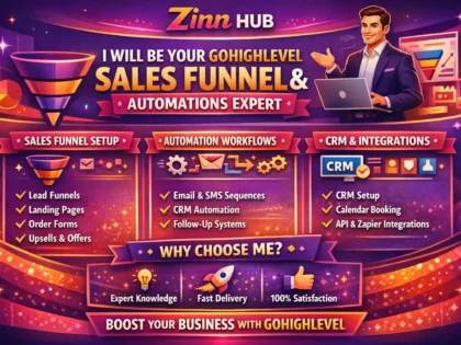 be your gohighlevel sales funnel expert gohighlevel automations expert
