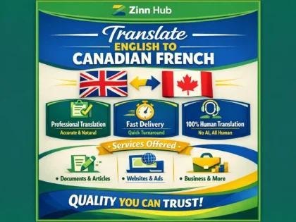 Translate English To Canadian French