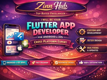 be flutter mobile app developer for android ios cross platform development