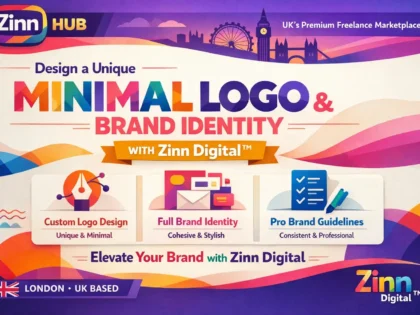 Design a unique minimal logo and brand identity with Zinn Digital ™