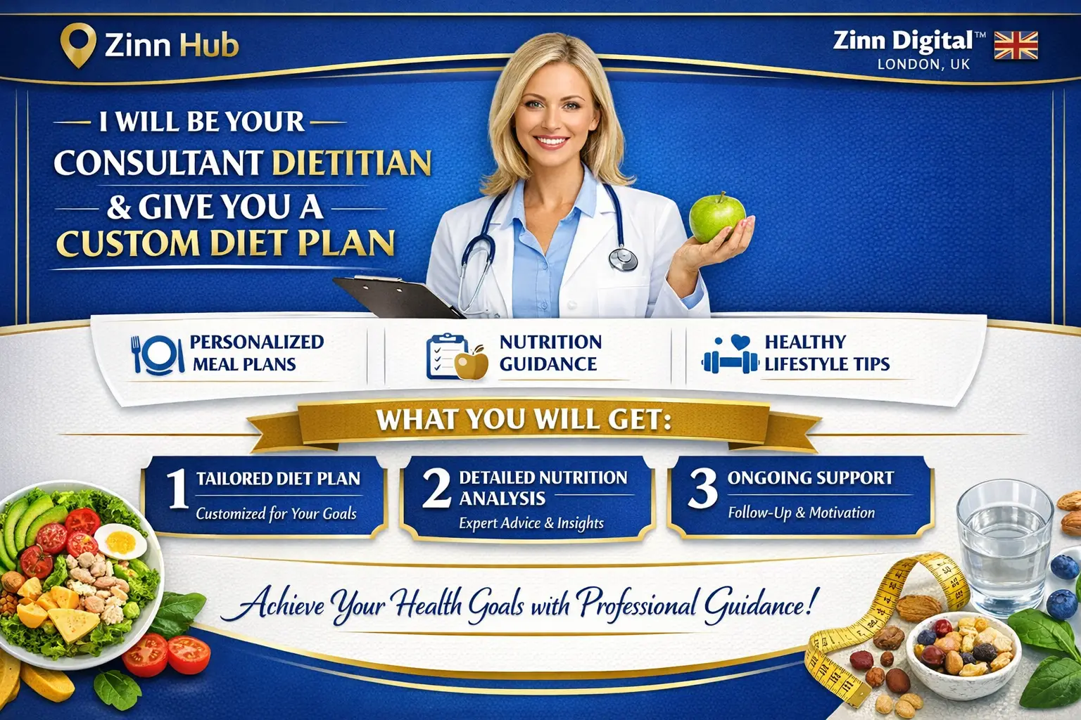 Be Your Consultant Dietitian And Will Give You Diet Plan 1 Be Your Consultant Dietitian And Will Give You Diet Plan