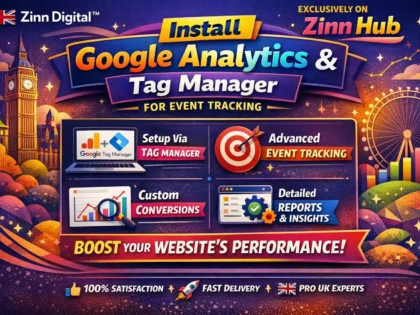 Install Google Analytics with Tag Manager for event tracking on your website