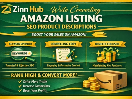 write converting amazon listing SEO product descriptions
