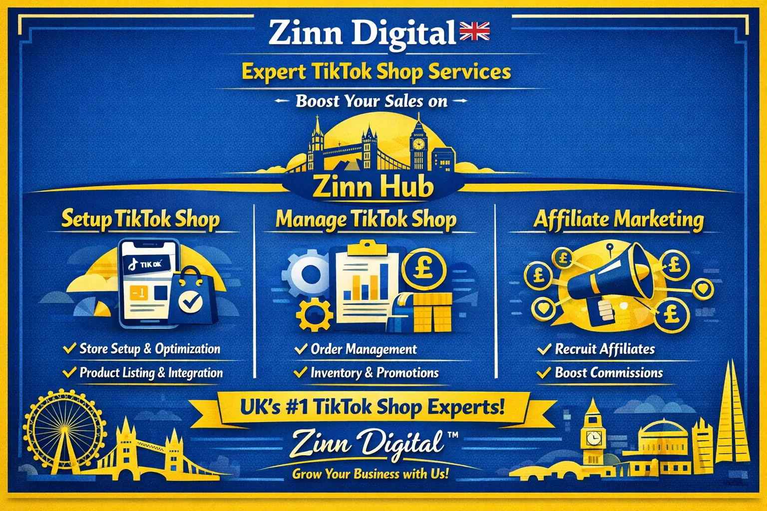 Setup Tiktok Shop, Manage Tiktok Shop, Affiliate Marketing - Zinn Digital ™ 1 Setup Tiktok Shop