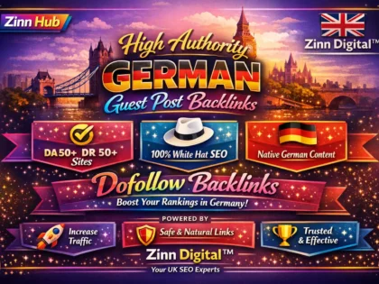 Provide High Authority White Hat Dofollow Seo German Guest Post Backlinks