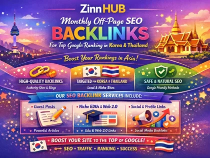 provide monthly off page SEO backlinks for top google ranking in korea