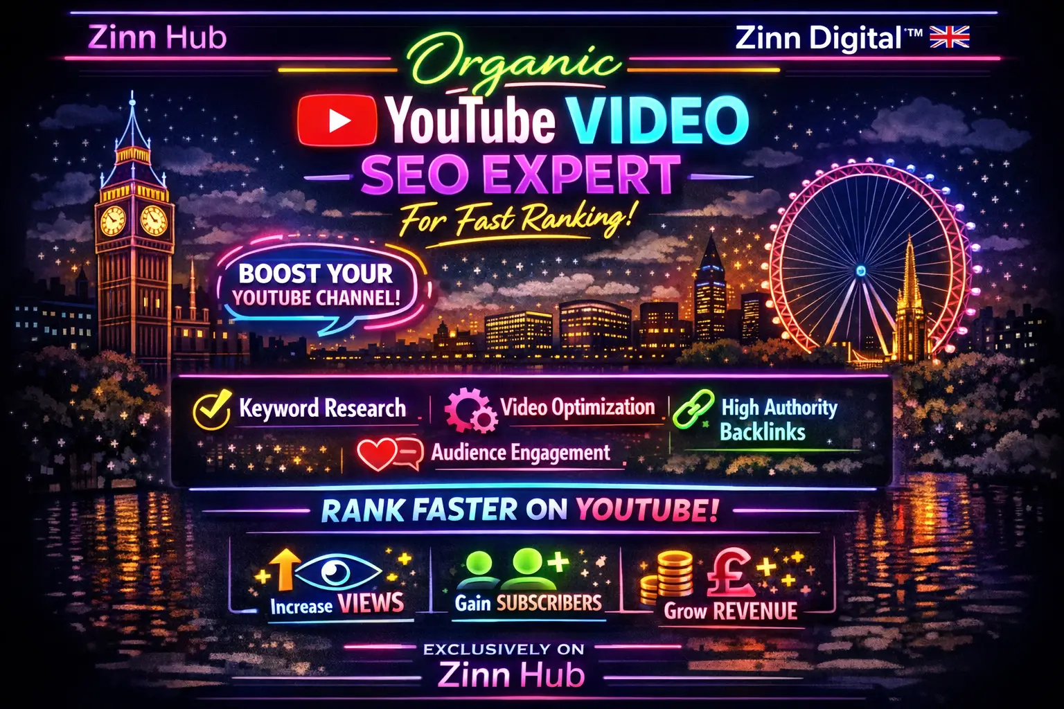 Organic Youtube Video Seo Expert For Fast Ranking - Zinn Digital ™ 1 Organic Youtube Video Seo Expert For Fast Ranking - Zinn Digital ™