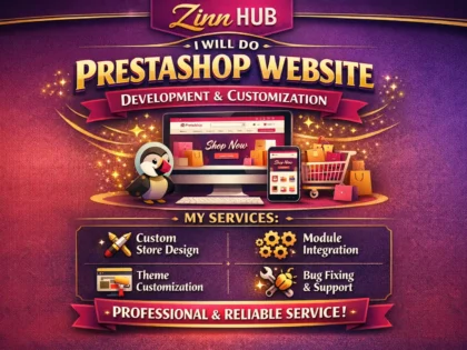 do prestashop website development and customization