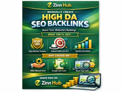 create manually high da seo backlinks
