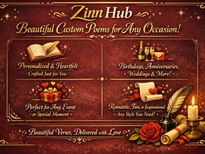 write a custom poem for any occasion