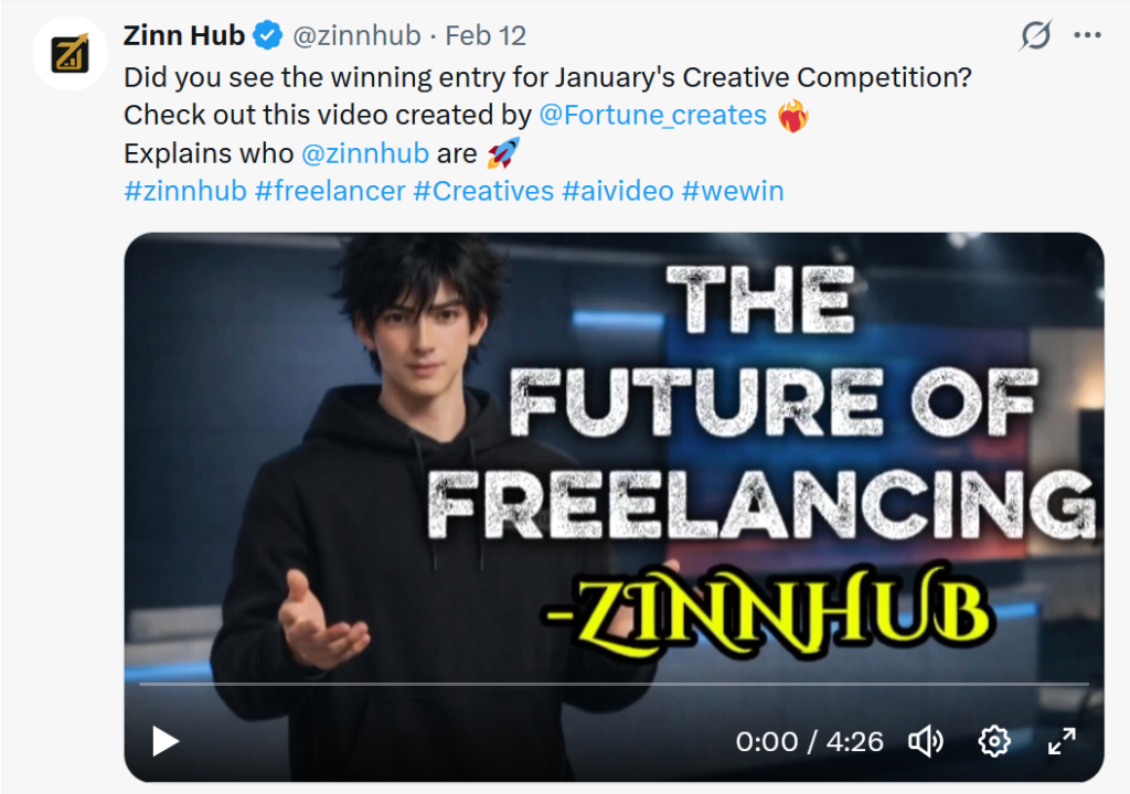 ZinnHub video Entry