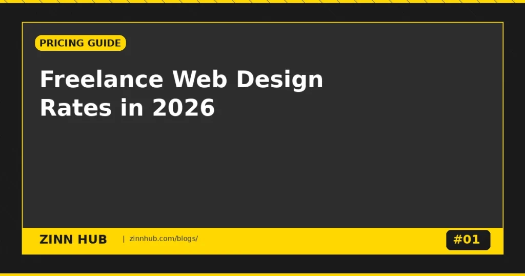 Freelance Web Design Rates In 2026: What To Charge &Amp;Amp; How To Price Your Services - Zinn Hub Blog