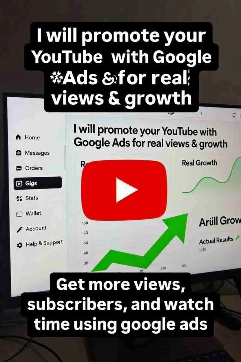 I Will Promote Your Youtube With Google Ads For Real Views &Amp; Growth 2 I Will Promote Your Youtube With Google Ads For Real Views &Amp; Growth - Image 2