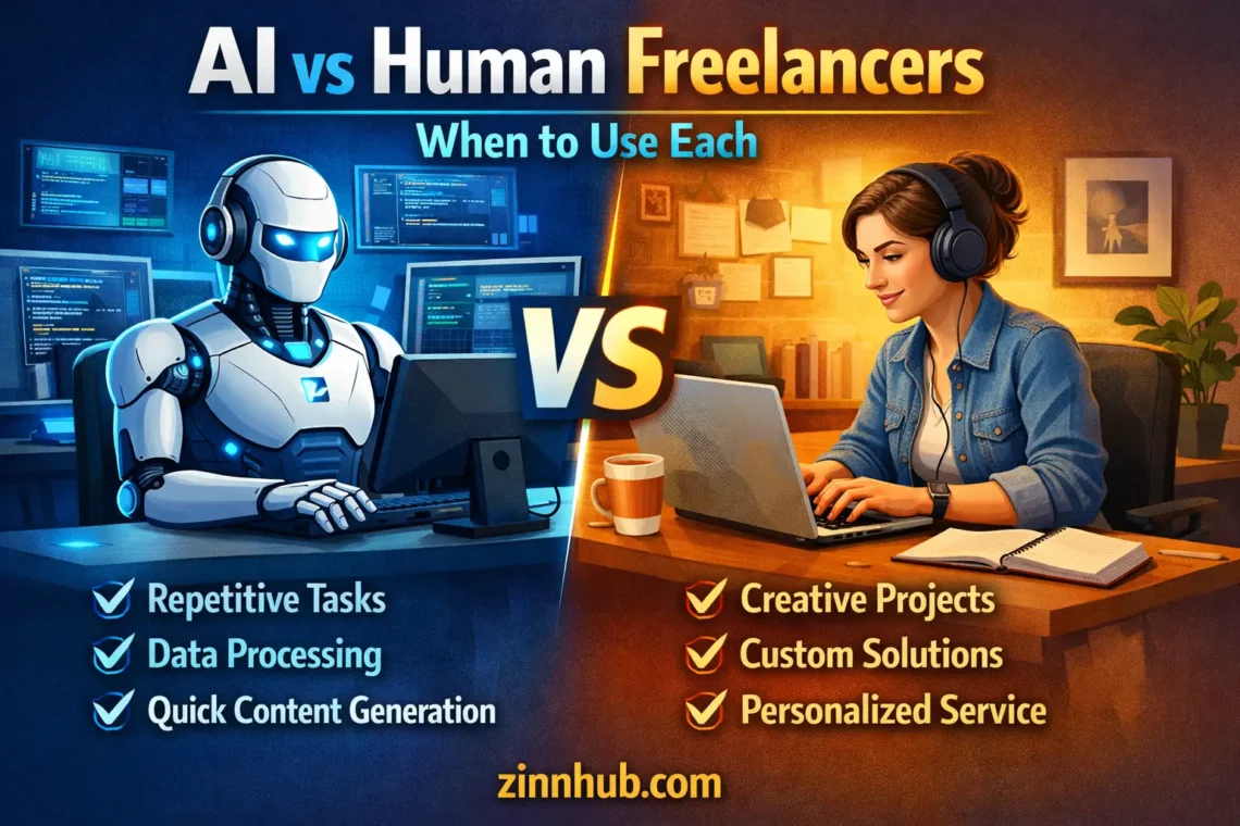 AI Vs Freelancer Umani — Quando Usare Ognuno 1 AI vs. Freelance Umani — Quando Usare Ciascuno