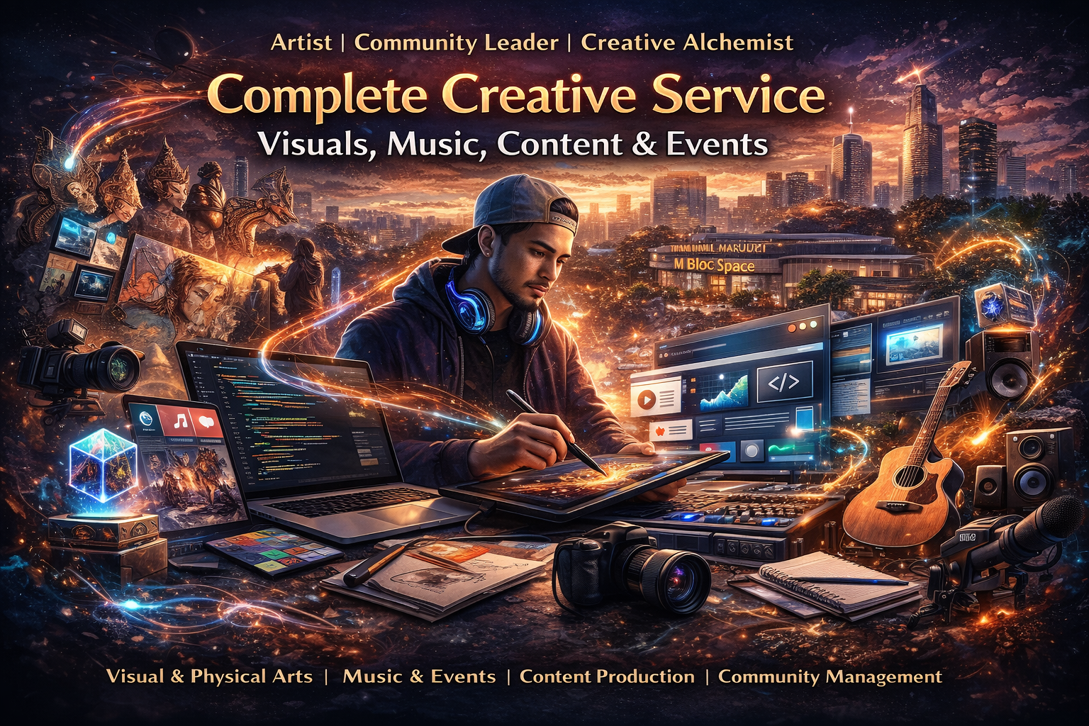 Complete Creative Service: Visuals, Music, Content &Amp; Events 1 Complete Creative Service Visuals, Music, Content &Amp; Events