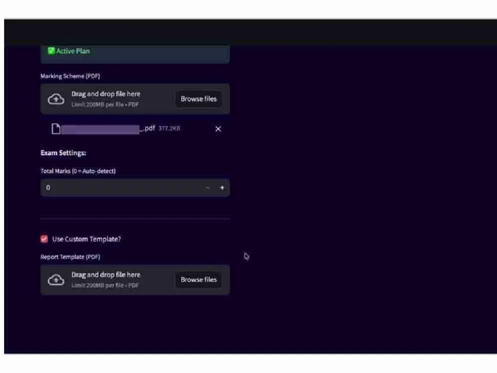 Homework Grading AI App