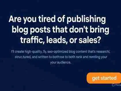 I will write SEO-optimised blog content that ranks and drives organic traffic