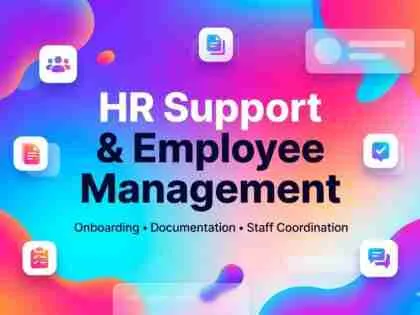 I will provide professional HR support for onboarding, employee records, and documentation