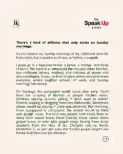 Community Article - "The Quiet Beauty of 2000s Sunday Mornings."