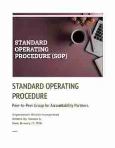 Standard Operating Procedure.