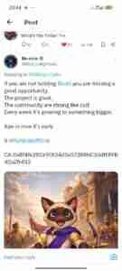 Engagement/reply sample screenshot