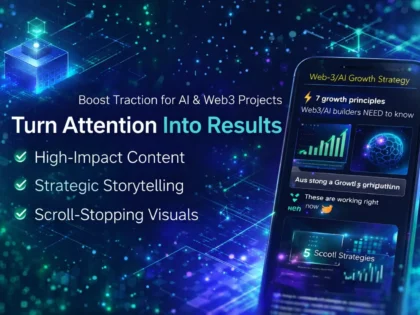 I will create Web3 social media content, threads, and strategy for crypto and AI projects