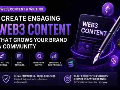 I will craft research-driven Web3 content, viral X threads, and SEO articles for crypto brands