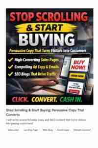 Sales Copy Samples Across 5 Niches (eCommerce, SaaS, Coaching)'