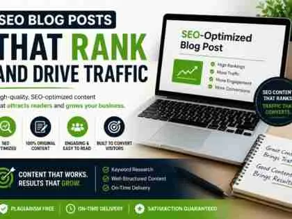I will write engaging SEO blog content that ranks on Google and brings traffic and sales
