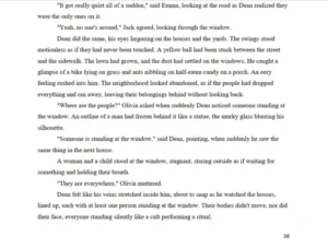 Pages of a fantasy/horror novel