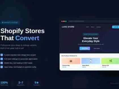 I will design or redesign a professional Shopify stores that converts