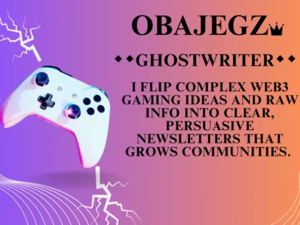 I will ghostwrite newsletters tailored to your brand voice in Web3 Gaming.