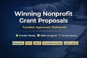 I will write a winning nonprofit grant proposal for funding approval and award