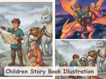 I Will Create Engaging Children’s Book Illustrations for Your Story