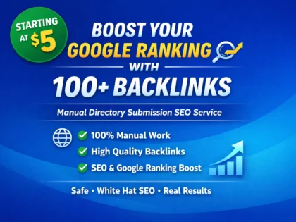 I will manually submit your website to 100 high DA directories for SEO