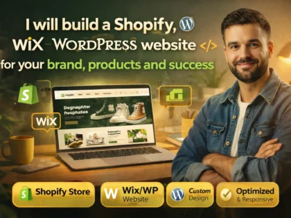 I will build a professional Shopify or WordPress eCommerce website for your business