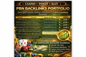 Casino SEO Backlink Campaign – PBN + Sitewide Authority Boost