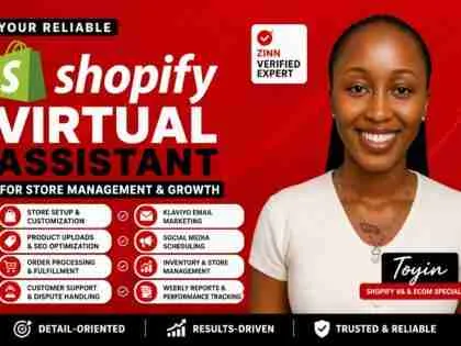 I will optimize your shopify store as a shopify manager and shopify virtual assistant