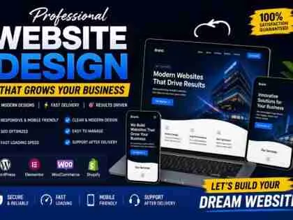 I will design a modern, friendly and responsive website